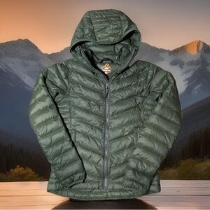 First Lite Conifer Brooks 800 Down Woman’s Hunting Jacket XS NWOT